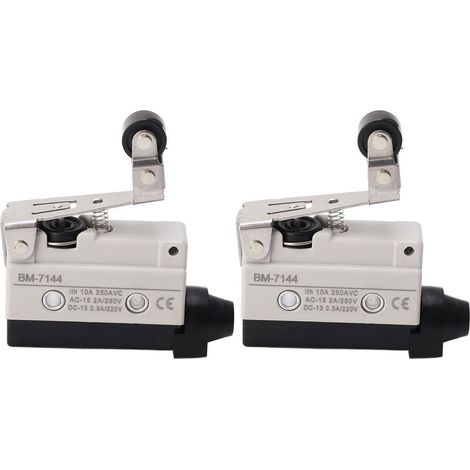 Micro-switches with lever to spring, 2 pieces, switch of end of course for device mechanical NO + NC 250VAC (1/5)