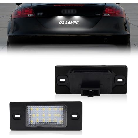 2X Éclairage de plaque d'immatriculation LED pour Giulia 2016 2017 2018 2019 2020 2021 2022, Canbus Pas d'erreur feux de plaque d'immatriculation à LED pour Stelvlo 2017-2022 (1/5)