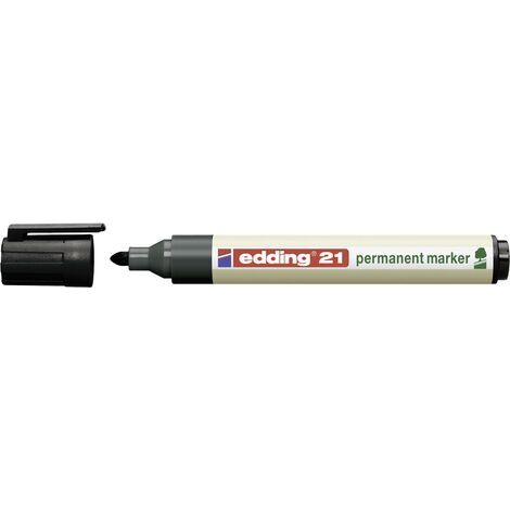 Marqueur 3mm Permanent Tous Materiaux Ecoline Noir - Edding (1/5)