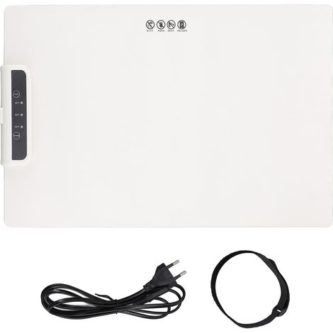 GARRYFIZH Plateau chauffant pliable pour aliments, portable électrique avec température réglable, prise UE 220V pour buffets, fêtes (1/5)