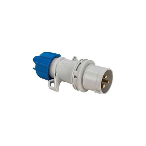 SPINA INDUSTRIALE VOLANTE ARGO BLU 2P+T 16A IP54- - cablaggio a vite 70100V - 2 pezzi FANTON