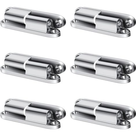 Bisagras para puertas, juego de 6, silenciosas y desmontables  Bisagras silenciosas y desmontables para puertas, aptas para todo tipo de muebles (1/5)