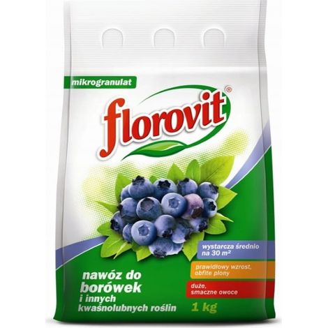 Engrais Florovit pour myrtilles et plantes acidophiles, granulés de 1 kg