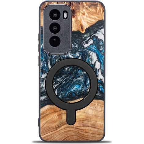 Coque Bewood Unique pour Oppo Reno 12 5G – Planètes – Terre avec MagSafe (1/4)