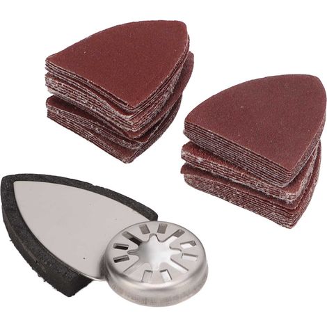 51-teiliges Set mit oszillierendem Schleifpapier, Schleifscheiben, Schleifpapier-Set, Multifunktionswerkzeug, dreieckigen Klettverschlüssen (1/5)