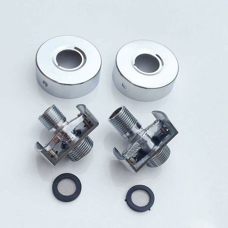 Réglage de l'angle du tube d'aspiration en cuivre, tête de douche, pied courbé, vis excentrique, robinet, accessoires-LIAIKI