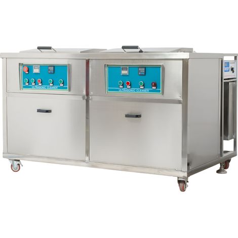 Nettoyeur ultrasons industriel double cuve 2 x 60 L avec filtration - fonctionnement 24/7 MW Tools UCI0602F (1/5)
