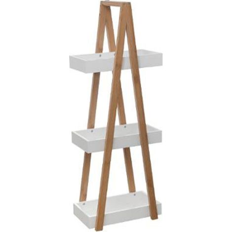 Étagère Salle de Bain 3 Niveaux "Léa" 82cm Blanc