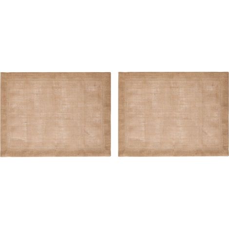 Set de 2 Sets de Table en Jute, Sets de Table naturels pour Tables de Salle à Manger rustiques, 35 x 45 cm, antidérapants, Design Naturel (1/5)