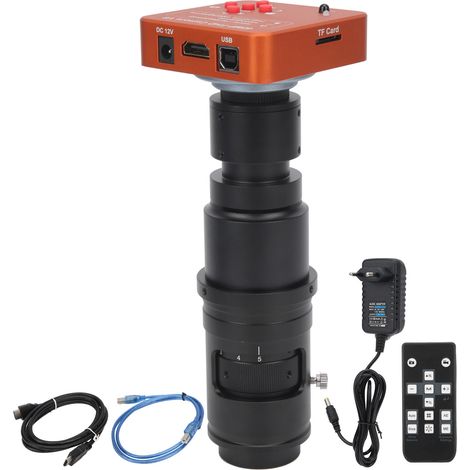 Caméra microscope électronique 40MP KP-7050-4100, caméra industrielle HDMI pour inspection, alimentation UE 100-240V, imagerie haute résolution (1/5)