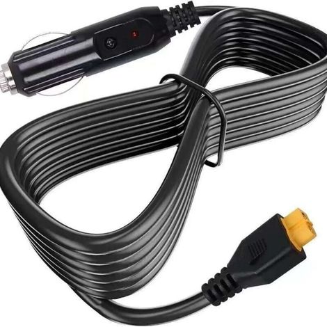 XT60 16 AWG Kfz-Ladekabel – 2 m – Für Powerstations, Solargeneratoren, Boote und Wohnmobile – Kompatibel mit EcoFlow, Bluetti, Jackery, Allpowers und Anker Powerstation (1/5)