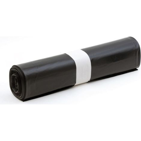 Rouleau de 20 sacs poubelle CRISTAL HYGIENE noir 150L 50 microns - SB13C5NR
