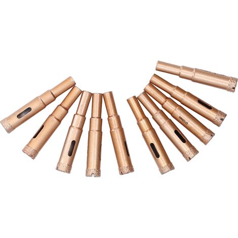 Lot de 10 trépan diamant haute torsion pour verre céramique carrelage marbre 12mm (1/5)