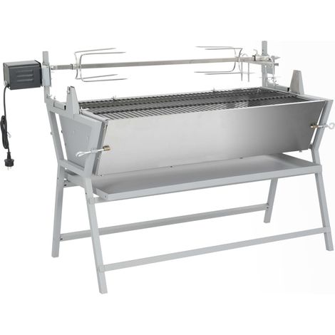 Asador barbacoa de hierro y acero inoxidable vidaXL (1/5)