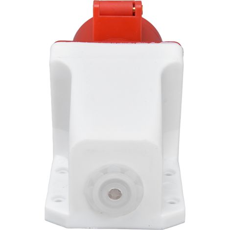 Prise industrielle en laiton rouge PC, montage en surface, conforme à la norme CEE, pour alimentation électrique IP44, 220-380 V et 240-415 V. (1/5)