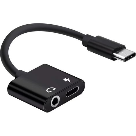 MINKUROW Adaptador Usb C 3.5mm Usb C Aux Adaptador Usb C A Jack Para Huawei P30 Pro/P20/P20 Pro/Mate 20 Pro/Mate10 Pro/Mediapad M5, Oneplus 7t/7/6t, Adaptador De Audio Tipo C Para Xiaomi Mi9 / 8 , Mot (1/4)