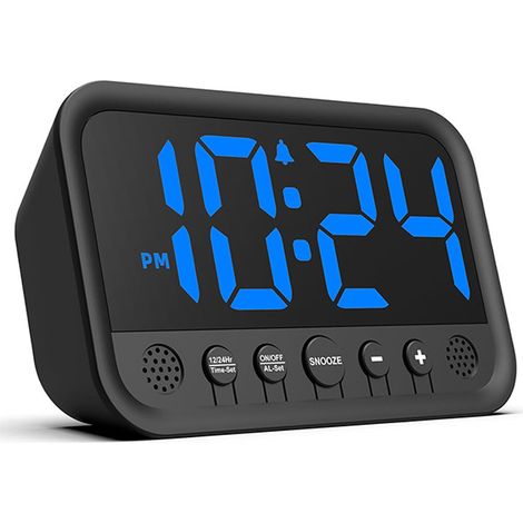 Horloge Électronique Connectée pour Chambre - Réveil Lumineux LED RGB, Alarme Douce, Affichage Numérique 12/24h, Luminosité et Son Réglables (1/5)