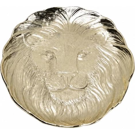 Artinal Embossed Alloy Tray, Animal Relief Embossed Tray, Versatile for Entryway, Lion Plaque (1/5)