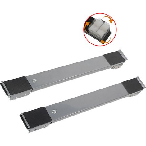 Lave - linge Étagère télescopique Mobile Base cardan roue réfrigérateur antidérapant support rouleau (1/4)