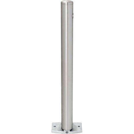 MORAVIA Edelstahlpoller MILANO Ø 76mm H 925mm zum Umlegen mit Dreikantverschluss (1/5)