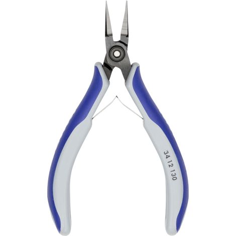 KNIPEX 34 12 130 Alicate de precisión de montaje para electrónica con mangos multicomponentes Barnizados 130 mm