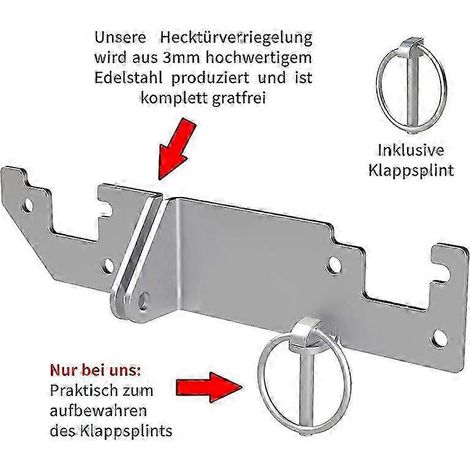 Hecktürschloss H1 H2 Schutz für Ducato mit Relais Jumper Boxer X250 X290 Camperdach