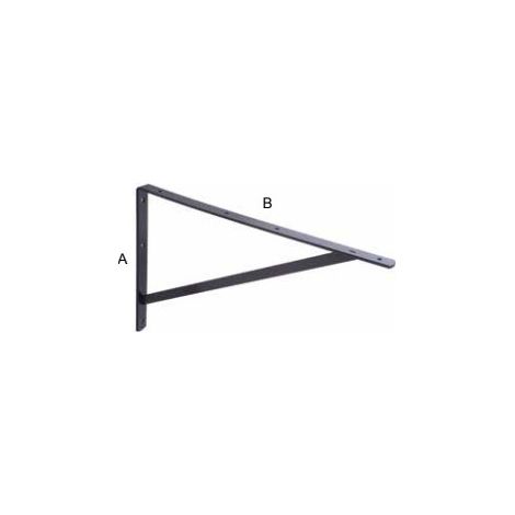 Equerre renfort 300X450X30 Acier zingué noir - 1 pièce (1/2)