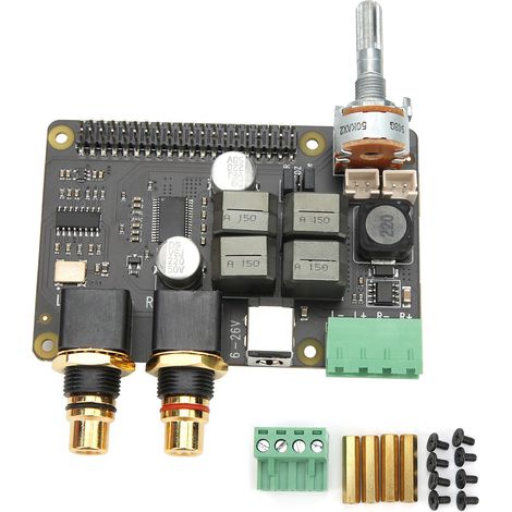 Carte d'extension HiFi DAC+AMP Amplificateur Audio Numérique pour Raspberry Pi X5500, Lecteur Musique (1/5)