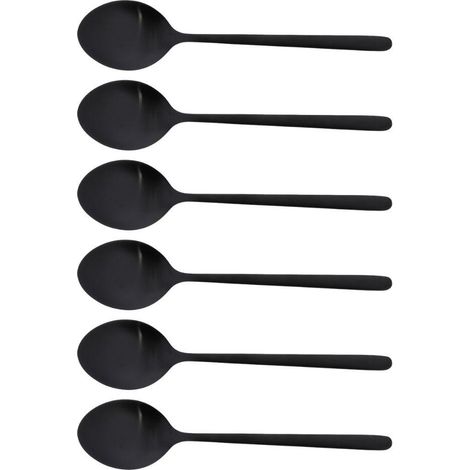 Jean Dubost - Cuillère de table Anuradha noir (lot de 6) (1/2)
