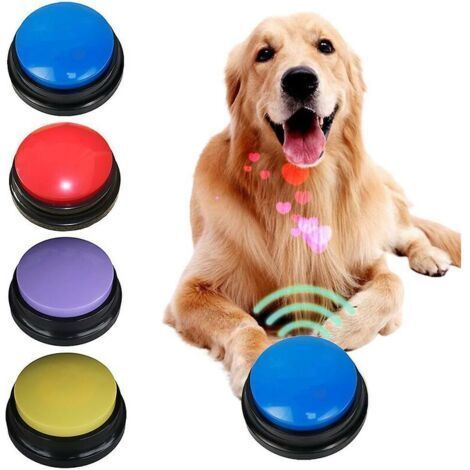 Jouet à mâcher pour chien – Boîte de communication avec haut-parleur – Enregistrement sonore – Rouge, respectueux de l'environnement (1/3)