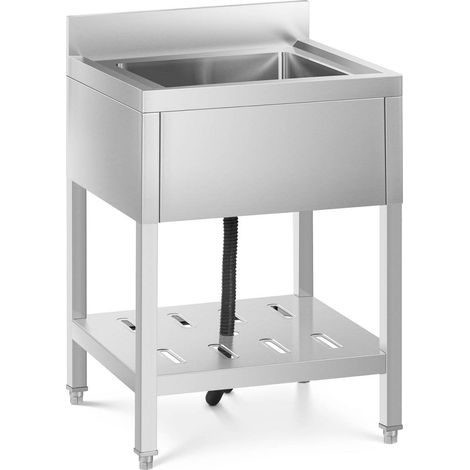 Lavello professionale 1 vasca 40 x 40 x 25 cm inox 140000162