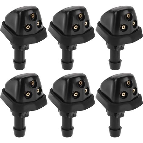 6pcs Front and Rear Triple Nozzle Wash Washer Jets Compatible with T25 T3 Dishwasher Sprayers Passat Vanagon Accessories (1/5)