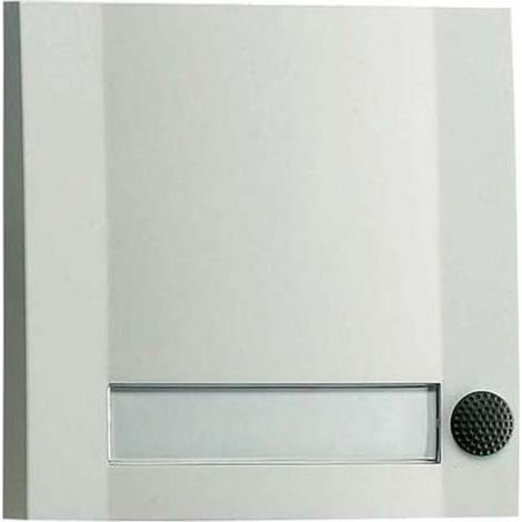 Grothe Klingeltaster 1fach 90x90x18,5mm, ws/sw DOMOLUX