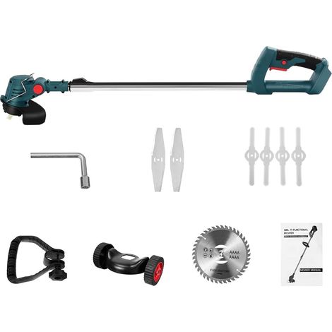 Tondeuse à Gazon électrique 21V 900W Tondeuse à Gazon sans Fil Longueur Coupe réglable Outils de Jardin Domestique (Color : B No Battery, Size : Small) (1/5)