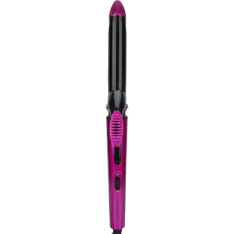 Fer à friser électrique MARSKE céramique double usage humide/sec, lisseur et boucleur professionnel, prise UE 110-240V, rouge rose, outil de coiffage polyvalent (1/5)