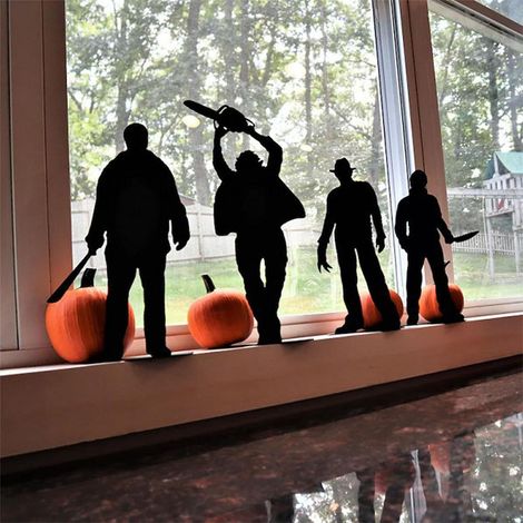 Figurines décoratives de table pour Halloween, en métal revêtu de poudre, 15 cm (6 pouces), type D. (1/5)