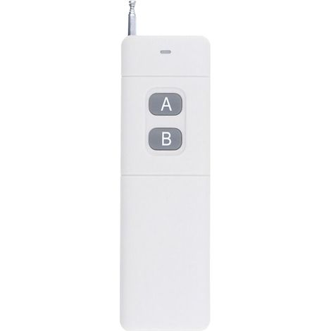 VURAHOME - 3000m longue portee distance haute puissance 2CH telecommande portable porte-cles emetteur 2 CH RF 433 MHz, blanc 2 (1/5)