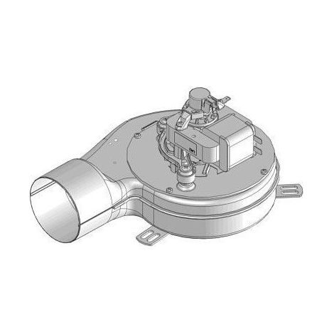 Motor + Gehäuse Mcz für Rauchabzug