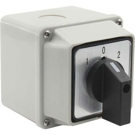 LW26 20/2 Interruptor de transferencia de fuente universal con caja de montaje 380 V, 20 A Interruptor selector de leva rotativo universal -Crezuo