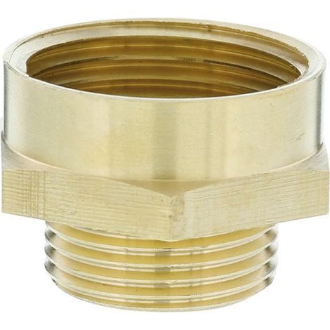 GARDENA 07264-20 Ottone Raccordo filettato di riduzione 26,44 mm (3/4) AG, 30,3 mm (1) IG (1/4)