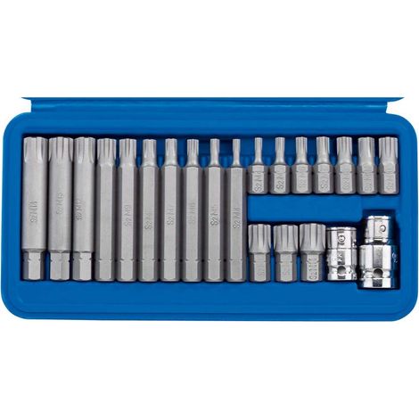 Draper 16347 - Set di chiavi a bussola e punta Ribe, 22 pezzi