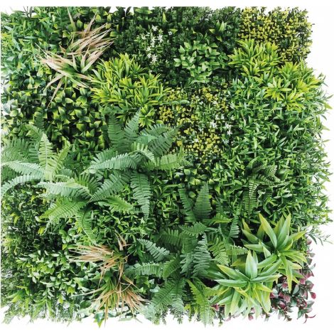 SIEPE ARTIFICIALE A PANNELLO QUADRATO 'JUNGLE' mt 1 x 1  - LIF (1/2)