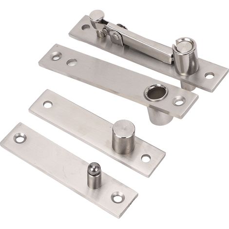 Charnière de porte pivotante 360° en acier inox pour portes bois cadre alu invisibles capacité 300LBS (1/5)