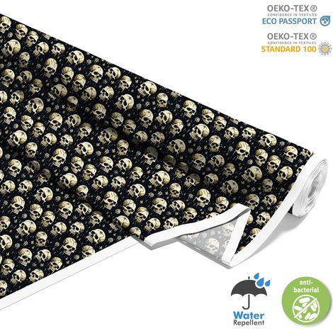 TESSUTI DECORATIVI PER ESTERNI OXFORD - Motivo Teschio I DX4259 (1/5)