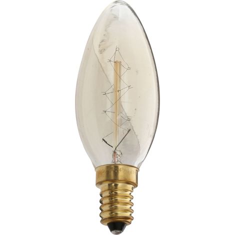 Premier Housewares LED Bulbs Copper Light Bulbs Vintage LED Bulb Small Screw Light Bulb 40 Watt w4 x d4 x h10cm