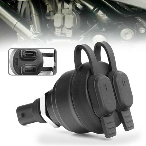 Kit adaptateur secteur double chargeur USB pour prises DIN F850gs, F900rxr, R1250gs, K1600gt et S1000xr