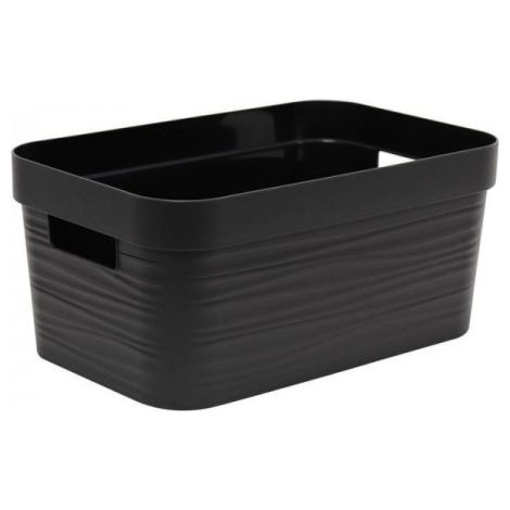 Boîte de rangement eda stone 18 litres empilable ergonomique