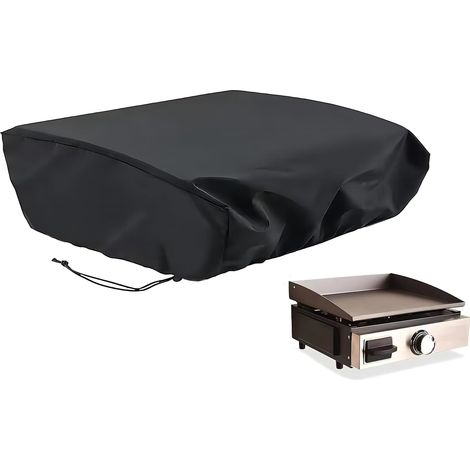 Housse Protection Plancha Tissu Oxford 420D - 65×60×25 cm  Imperméable, Anti-UV, Anti-poussière, Noir, Usage Extérieur (1/5)