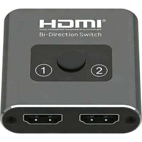 Switch HDMI,Commutateur hdmi 4K 2 entrées 1 Sortie ou 1 entrée 2 Sorties, Splitter HDMI Switch 2.0 Support 4K3D 1080P PS5/4 Xbox
