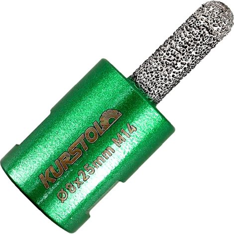 Mèche à mortier diamantée – 8 mm x 25 mm avec filetage M14 Mortier Raking Mèche diamant pour assemblage de maçonnerie, de pierre, de béton (1/5)